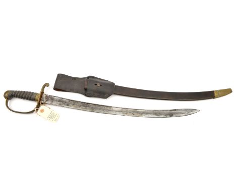 A constabulary sidearm, slightly curved, fullered blade 24½”, with “Parker Field & Sons, 233 High Holborn, London” in scrolle