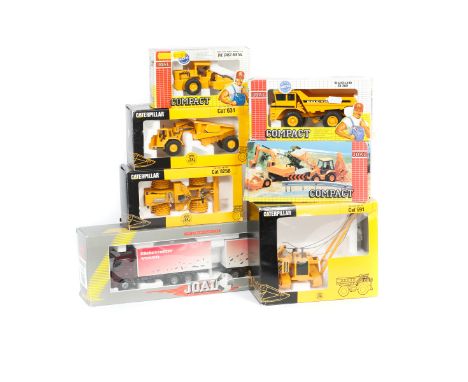 10 Joal Vehicles. CAT 591 Pipelayer, CAT 631 tractor with dumper, CAT 825B Compactor, CAT V60C fV series lift truck. Plus a V