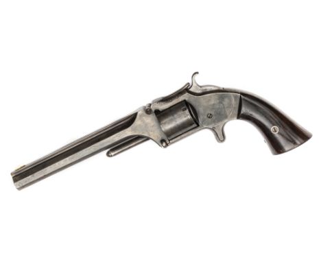 A 6 shot .32” rimfire Smith & Wesson Model No 2 old issue “Army” single action revolver, number 23270, 11” overall, barrel 6”