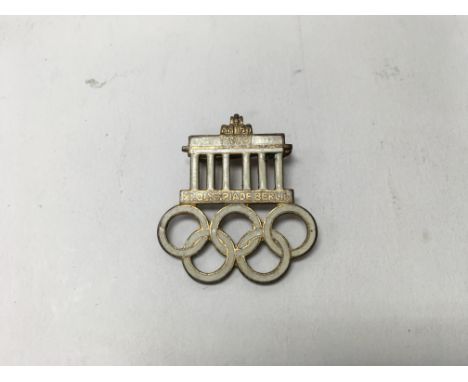 A German 1936 Olympics enamel pin badge.