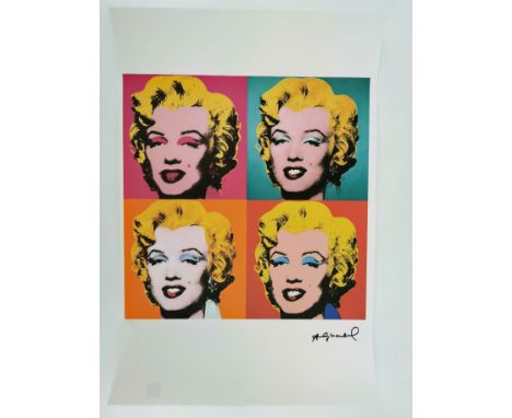 nach WARHOL, ANDY (Pittsburgh 1922-1987 Manhattan /NYC), Farblithographie / Gicléedruck: "Marilyn Monroe". Farblithographie a