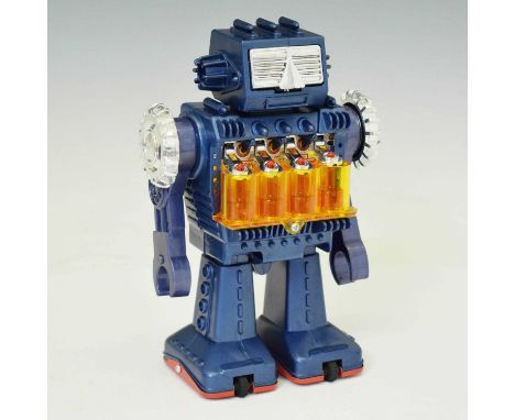 Japanese Horikawa battery powered Engine Robot with piston action, 22cm high