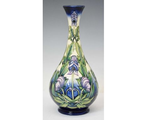 Moorcroft - Limited edition vase of ovoid form, decorated in the 'Wolfsbane' pattern, designed by Anji Davenport, numbered 45