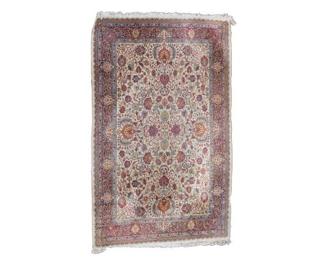 Machine-made carpet - Louis de Poortere, in Persian style, label verso, 349cm x 251cm approx
