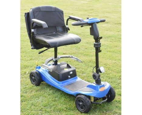 'Better Mobility' blue electric mobility scooter, 45cm (seat width)Sold as seen, not tested or checked for completeness