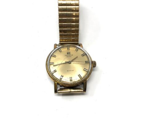 Vintage gents Tissot seastar  wristwatch the watch is ticking but no warranty given scratched glass 