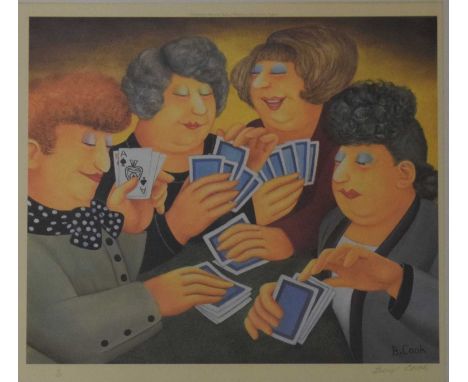 Beryl Cook (1926-2008) - Signed limited edition print - 'A Full House', 19/650, signed in pencil lower right, 49cm x 44cm, un