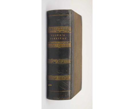 Brown, Thomas, M.P.S. - 'Manual of Modern Farriery', published by James S. Virtue, City Road and Ivy Lane, half calf with clo