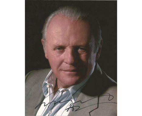  Anthony Hopkins signed 10 x 8 colour Photoshoot Portrait Photo, from in person collection autographed at Beowulf London Prem