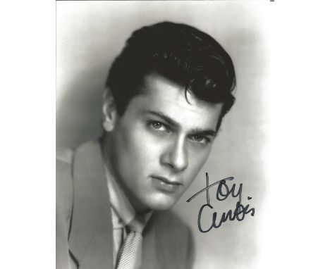 Tony Curtis signed 10 x 8 colour Photoshoot Portrait Photo, from in person collection autographed at ITV Studios London 2008
