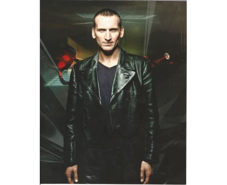  Christopher Eccleston signed 10 x 8 colour Doctor Who Portrait Photo, from in person collection autographed at Theatre Londo
