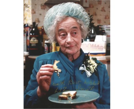  Liz Smith signed 10 x 8 colour Royal family Portrait Photo, from in person collection autographed at An Event In London 2013
