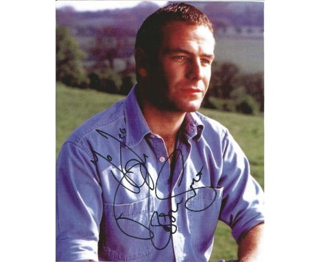  Robson Green signed 10 x 8 colour Photoshoot Portrait Photo, from in person collection autographed at ITV Studios London 201