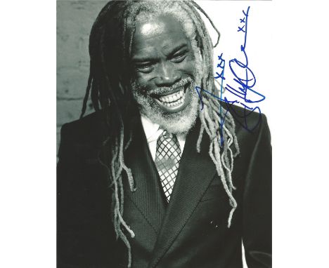  Billy Ocean signed 10 x 8 b/w Photoshoot Portrait Photo, from in person collection autographed at ITV Studios London 2010. G