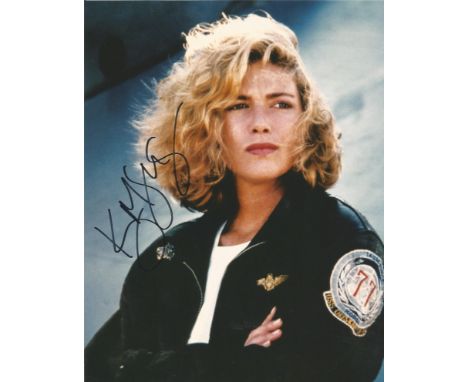  Kelly McGillis signed 10 x 8 colour Top Gun Photoshoot Portrait Photo, from in person collection autographed at New York 201