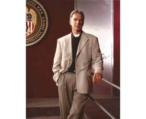  Mark Harmon signed 10 x 8 colour NCIS Photoshoot Portrait Photo, from in person collection autographed at New York 2014. Goo