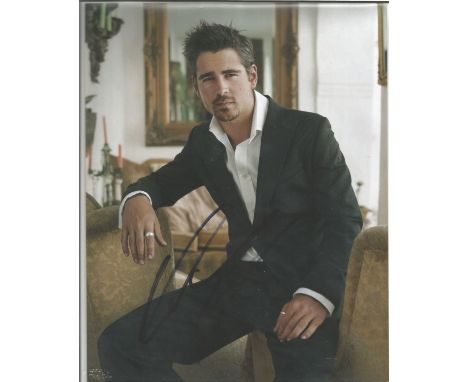  Colin Farrell signed 10 x 8 colour Photoshoot Portrait Photo, from in person collection autographed at London TV Studios 201