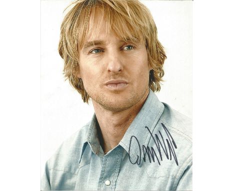  Owen Wilson signed 10 x 8 colour Photoshoot Portrait Photo, from in person collection autographed at Marley And Me London Pr