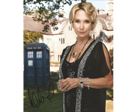 Felicity Kendal signed 10 x 8 colour Doctor Who Portrait Photo, from in person collection autographed at Theatre London 2015.