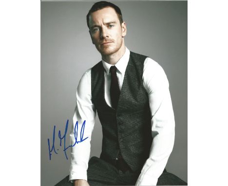 Michael Fassbender signed 10 x 8 colour Photoshoot Portrait Photo, from in person collection autographed at The Ninth Cloud L