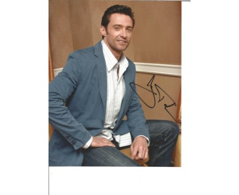  Hugh Jackman signed 10 x 8 colour Photoshoot Portrait Photo, from in person collection autographed at BBC Radio London 2012.