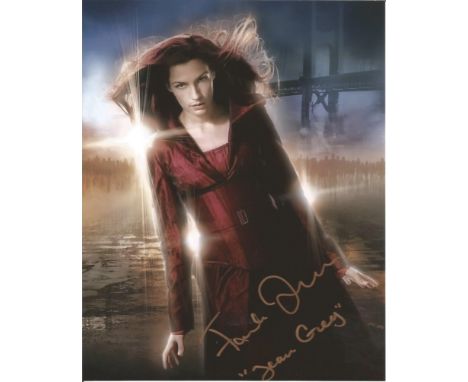 Famke Janssen signed 10 x 8 colour Xmen Portrait Photo, from in person collection autographed at London Convention 2016. Good