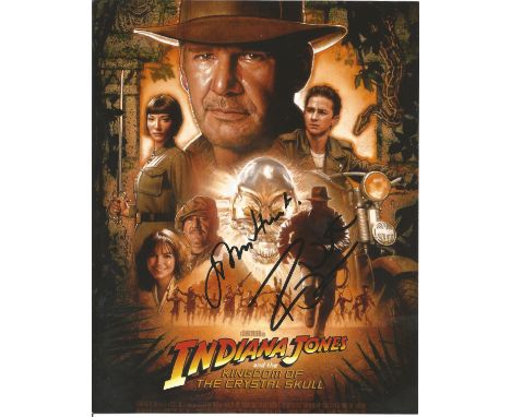  Indiana Jones signed 10 x 8 colour Movie Portrait Photo Signed By John Hurt And Ray Winstone, from in person collection auto
