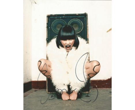  Jessie J signed 10 x 8 colour Music Photoshoot Portrait Photo, from in person collection autographed at ITV Studios London 2