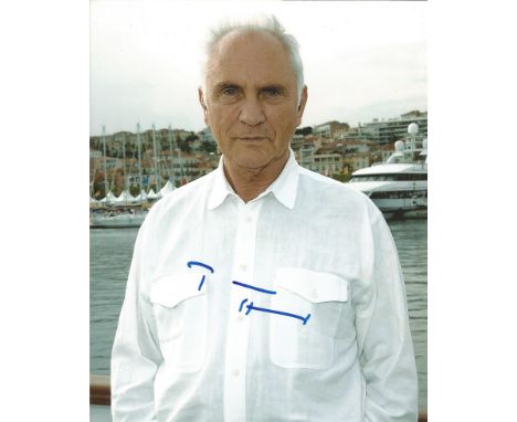  Terence Stamp signed 10 x 8 colour Portrait Photo, from in person collection autographed at BBC Radio London 2013. Good Cond