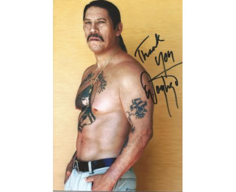 Danny Trejo signed 10 x 8 colour Photoshoot Portrait Photo, from in person collection autographed at London Convention 2009. 