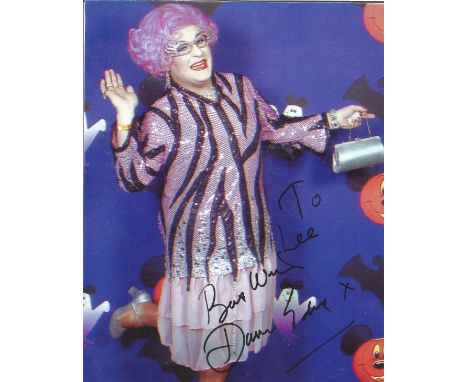  Dame Edna signed 10 x 8 colour Photoshoot Portrait Photo, from in person collection autographed at ITV Studios London 2013 d