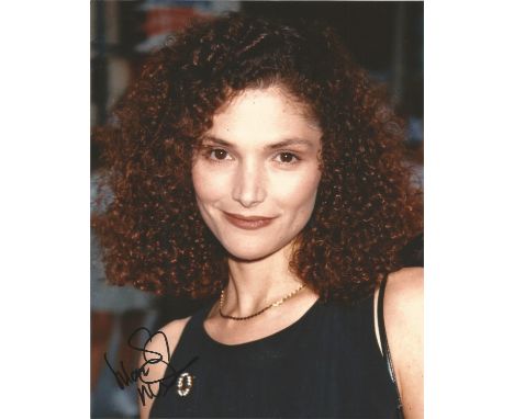  Mary Elizabeth Mastrantonio signed 10 x 8 colour Portrait Photo, from in person collection autographed at Theatre London 200