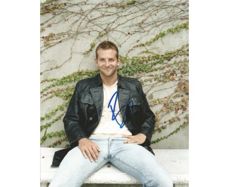 Bradley Cooper signed 10 x 8 colour Portrait Photo, from in person collection autographed at The A Team Premiere London 2010.