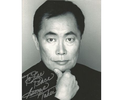  George Takei signed 10 x 8 b/w Photoshoot Portrait Photo, from in person collection autographed at London Convention 2009. G
