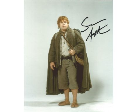 Sean Astin signed 10 x 8 colour Lord Of The Rings Portrait Photo, from in person collection autographed at London Convention 