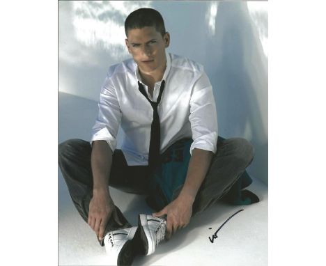  Wentworth Miller signed 10 x 8 colour Prison Break Portrait Photo, from in person collection autographed at New York 2014. G