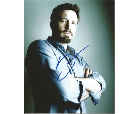  Ben Affleck signed 10 x 8 colour Photoshoot Portrait Photo, from in person collection autographed at TV Studios London 2010.