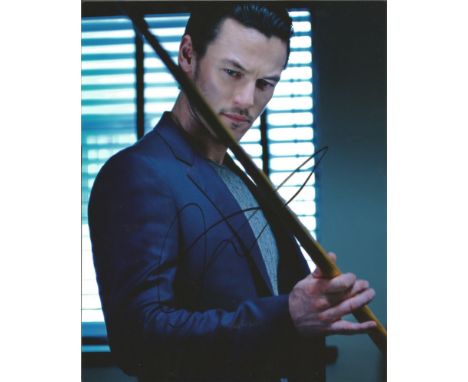  Luke Evans signed 10 x 8 colour Photoshoot Portrait Photo, from in person collection autographed at Dracula Untold London Pr