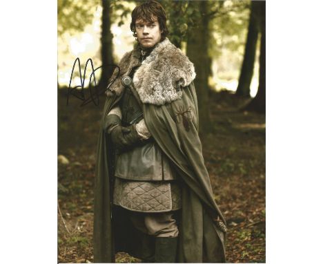 Alfie Allen signed 10 x 8 colour Game Of Thrones Portrait Photo, from in person collection autographed at London Theatre 2016