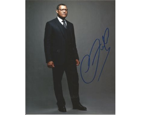  Laurence Fishburne signed 10 x 8 colour Hannibal Portrait Photo, from in person collection autographed at New York 2014. Goo