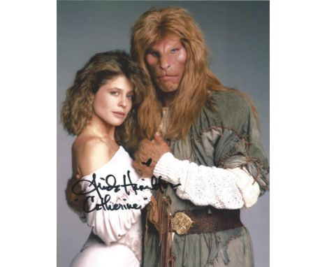Linda Hamilton signed 10 x 8 colour Beauty And The beast Portrait Photo, from in person collection autographed at London Conv