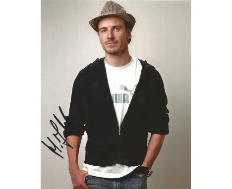 Michael Fassbender signed 10 x 8 colour Photoshoot Portrait Photo, from in person collection autographed at The Ninth Cloud L