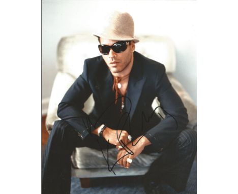  Lenny Kravitz signed 10 x 8 colour Photoshoot Portrait Photo, from in person collection autographed at New York 2014. Good C