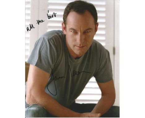  Jason Isaacs signed 10 x 8 colour Photoshoot Portrait Photo, from in person collection autographed at BBC Radio London 2009.