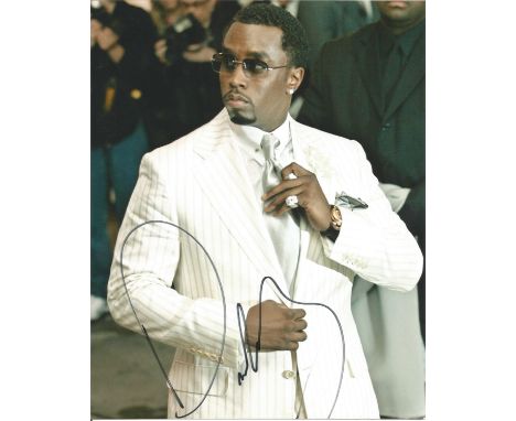  P Diddy signed 10 x 8 colour Portrait Photo, from in person collection autographed at ITV Studios London 2011. Good Conditio