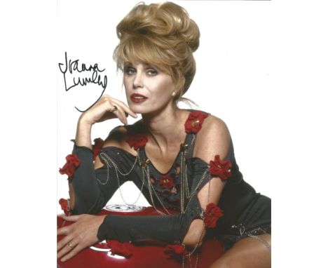  Joanna Lumley signed 10 x 8 colour Photoshoot Portrait Photo, from in person collection autographed at Theatre London 2011. 