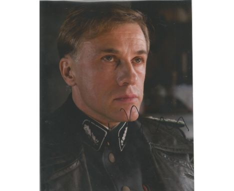  Christoph Waltz signed 10 x 8 colour Inglorious Basterds Movie Portrait Photo, from in person collection autographed at Lond