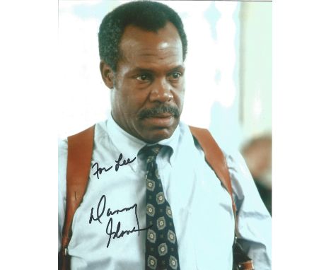  Danny Glover signed 10 x 8 colour Lethal Weapon Portrait Photo, from in person collection autographed at London Convention 2