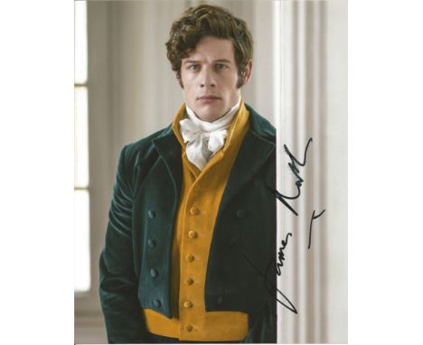  James Norton signed 10 x 8 colour Photoshoot Portrait Photo, from in person collection autographed at ITV Studios London 201