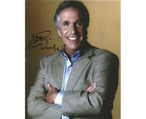  Henry Winkler signed 10 x 8 colour Photoshoot Portrait Photo, from in person collection autographed at London Theatre 2006. 